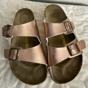 Birkenstock  Rose Gold Sandals